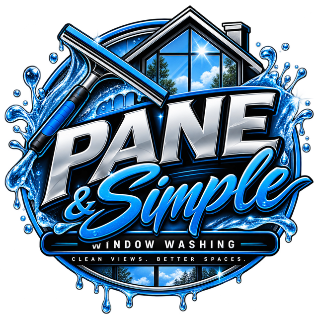 Pane and Simple Window Washing logo